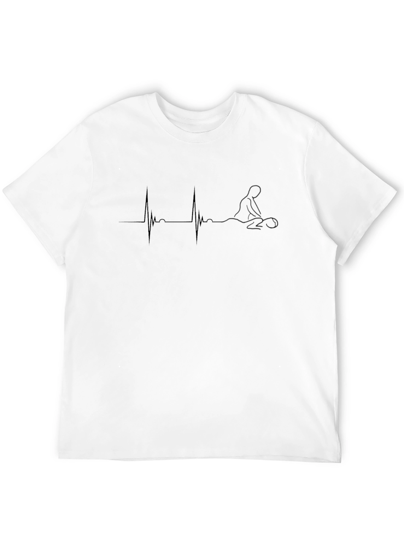Massage Heartbeat T-Shirt - Relaxing Therapist Design