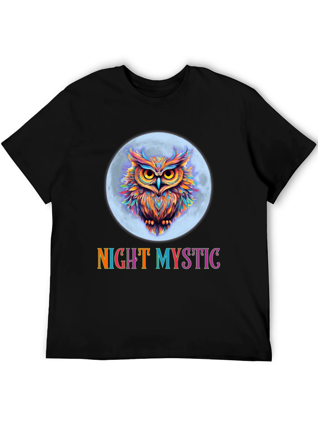 Night Mystic Owl Graphic T-Shirt