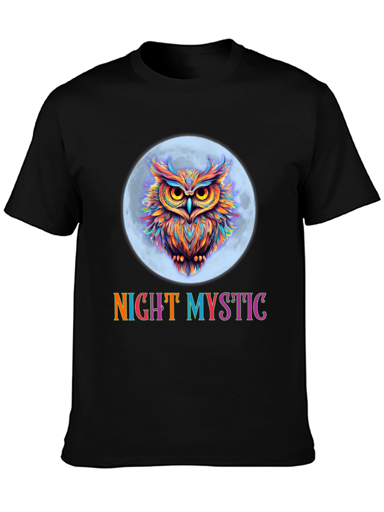 Night Mystic Owl Graphic T-Shirt