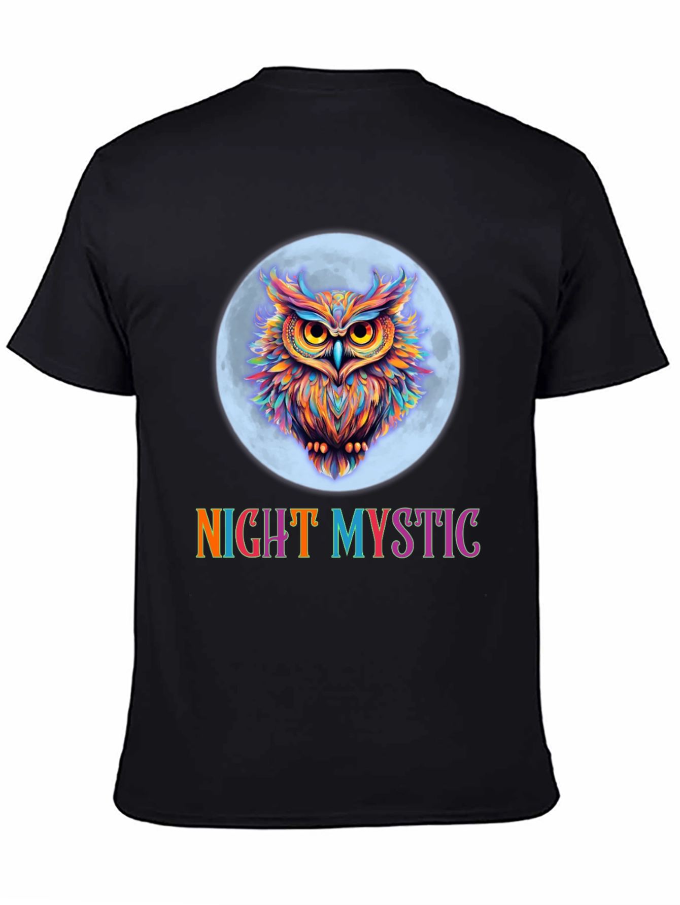 Night Mystic Owl Graphic T-Shirt
