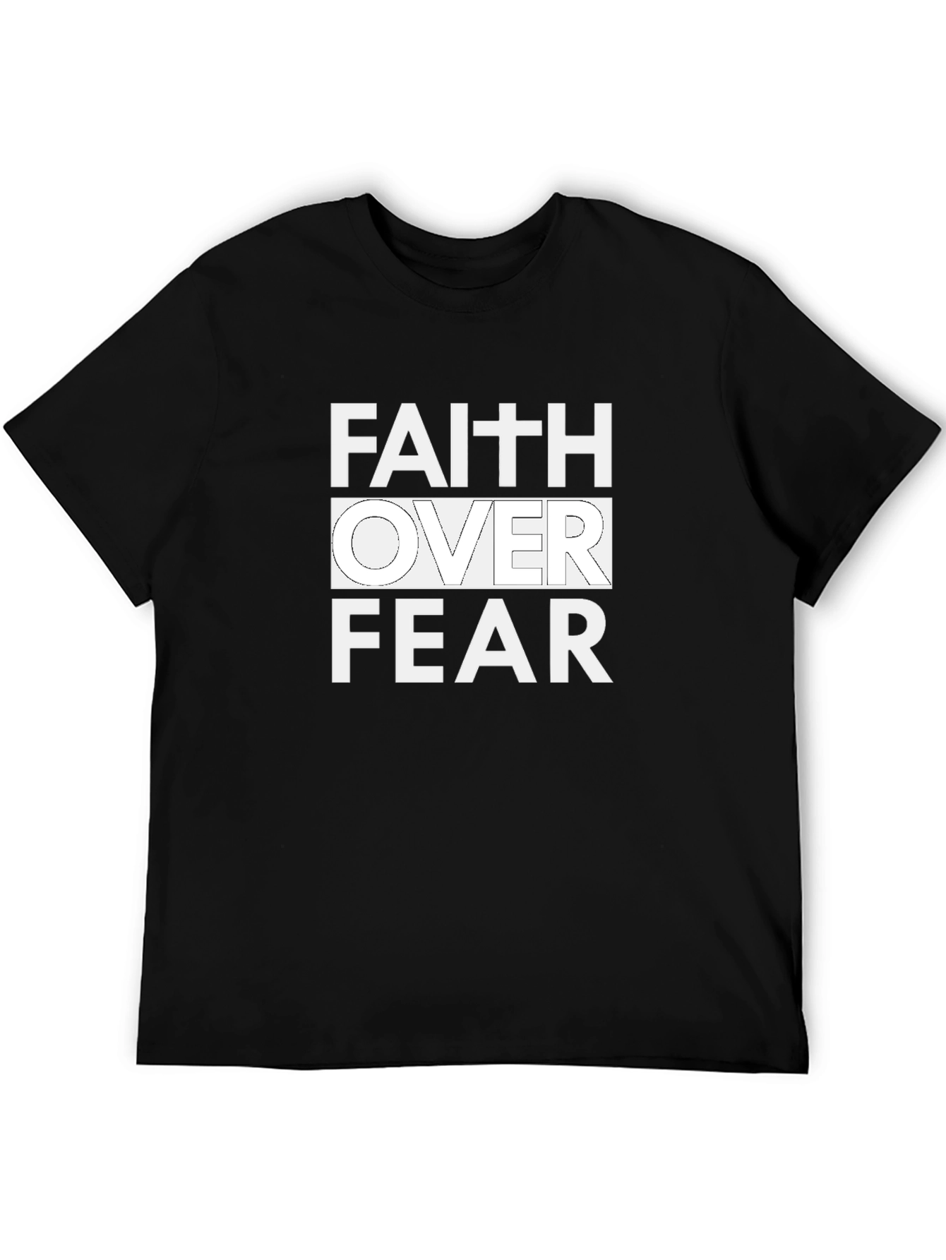 Faith Over Fear Graphic Print T-Shirt