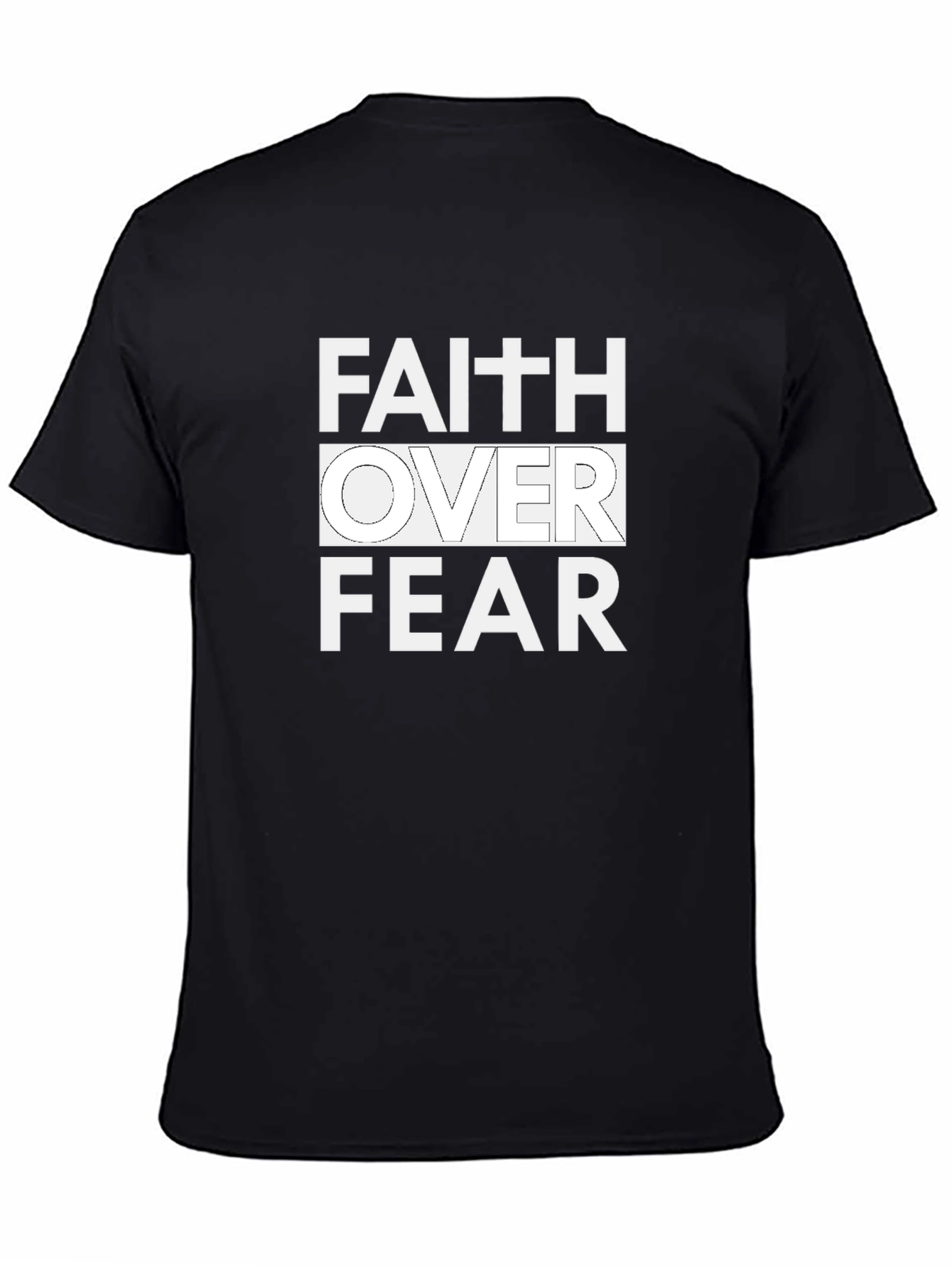 Faith Over Fear Graphic Print T-Shirt