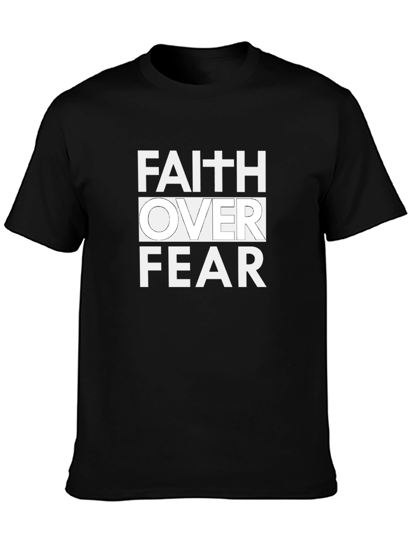 Faith Over Fear Graphic Print T-Shirt