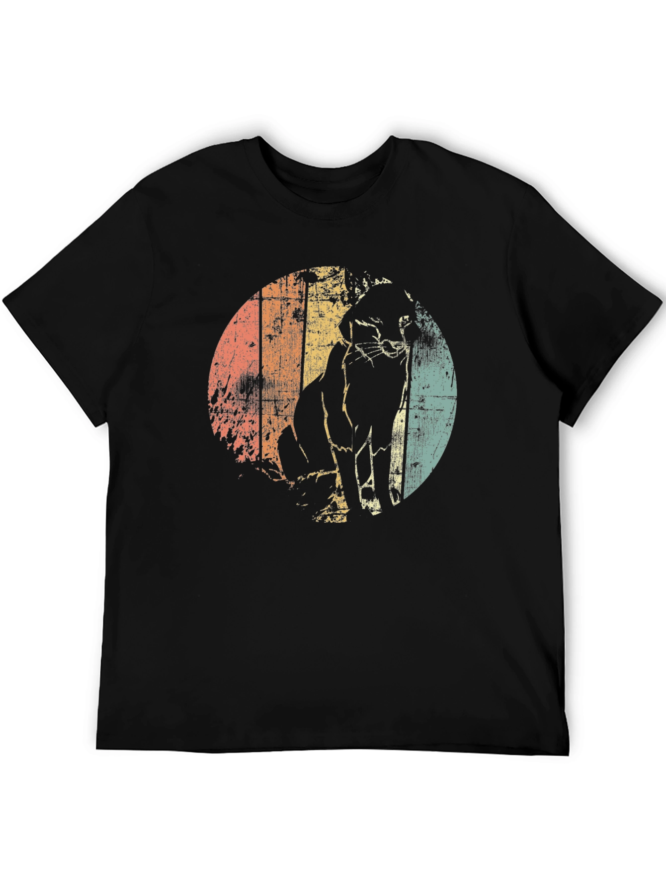 Retro Cat Silhouette T-Shirt