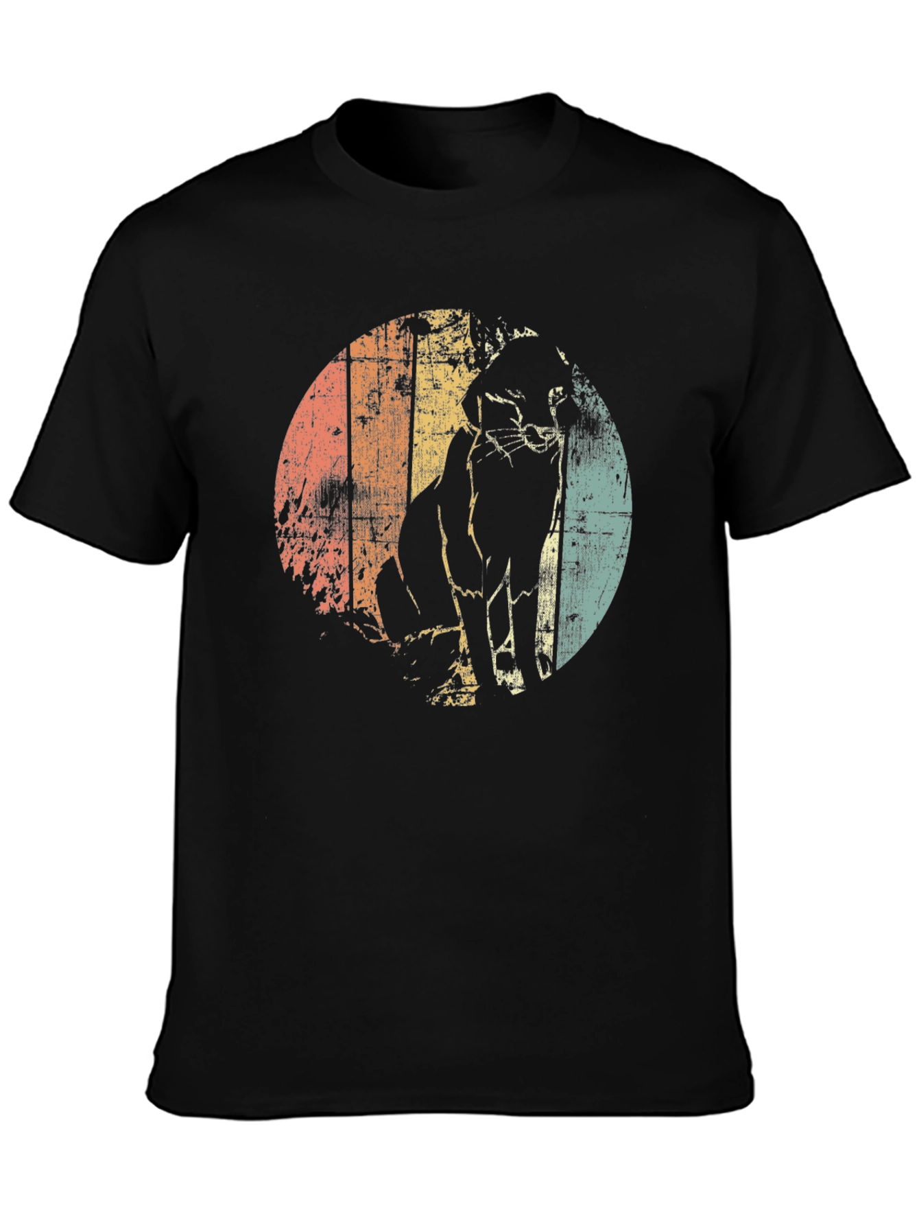 Retro Cat Silhouette T-Shirt