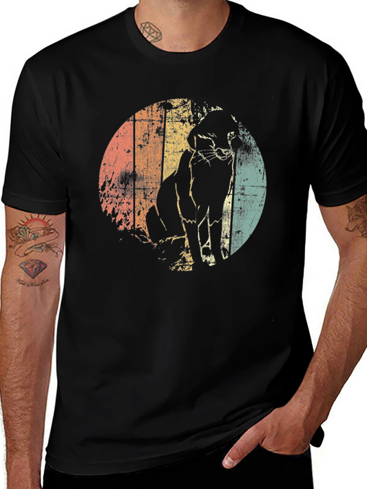 Retro Cat Silhouette T-Shirt