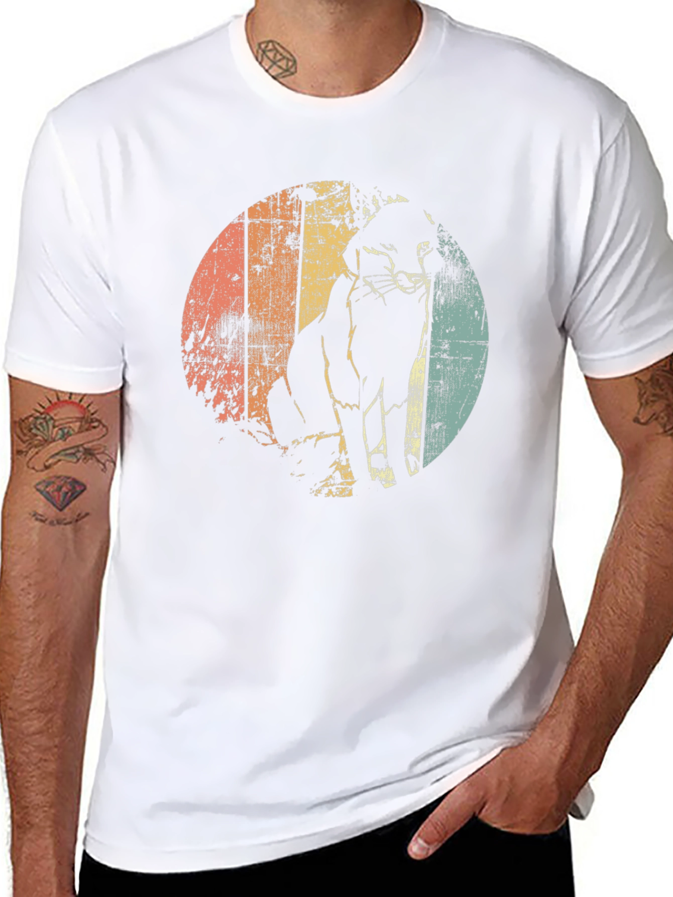 Retro Cat Silhouette T-Shirt