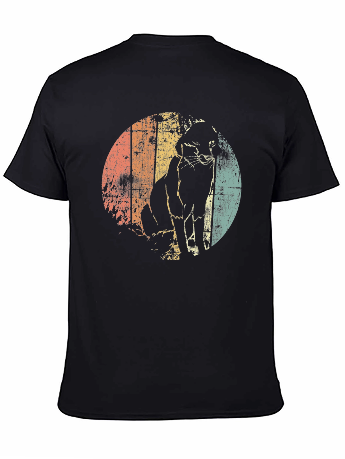 Retro Cat Silhouette T-Shirt
