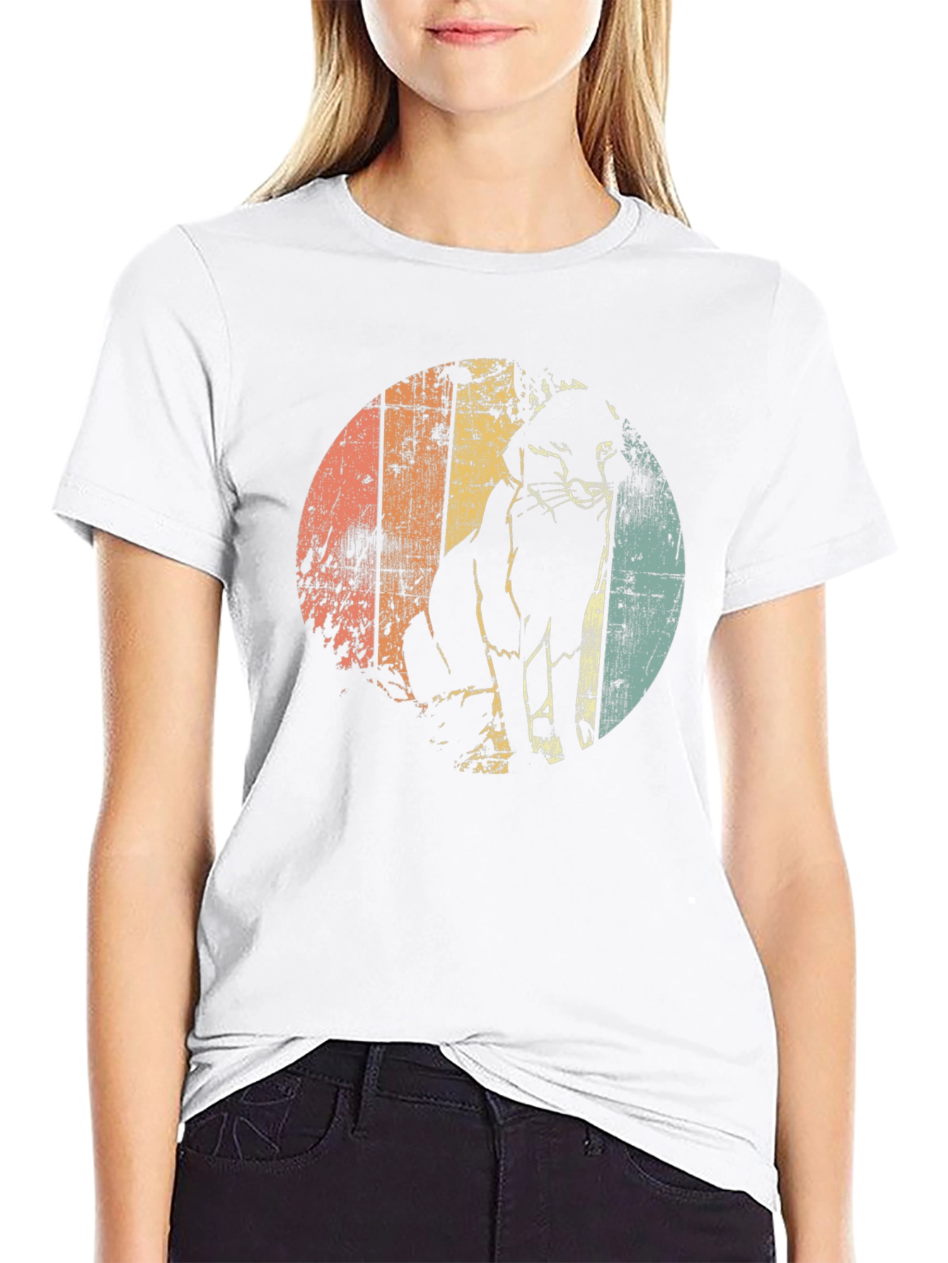 Retro Cat Silhouette T-Shirt