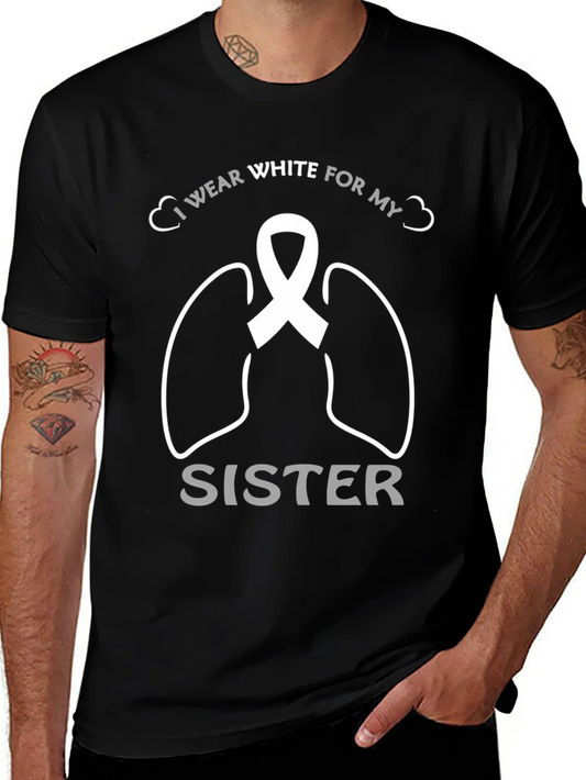 Lung Cancer Awareness T-Shirt for Sister