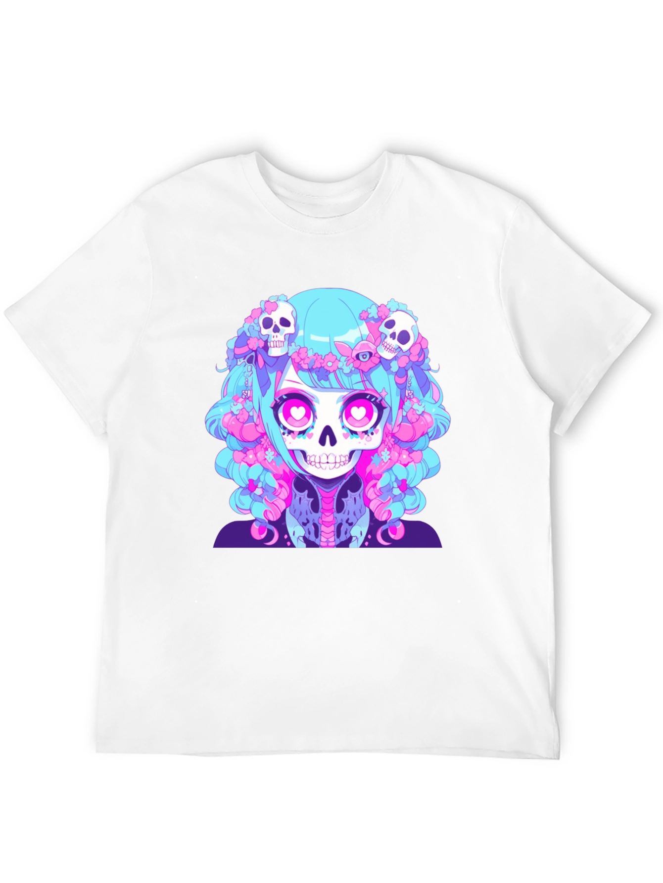 Skull Anime Graphic Tee