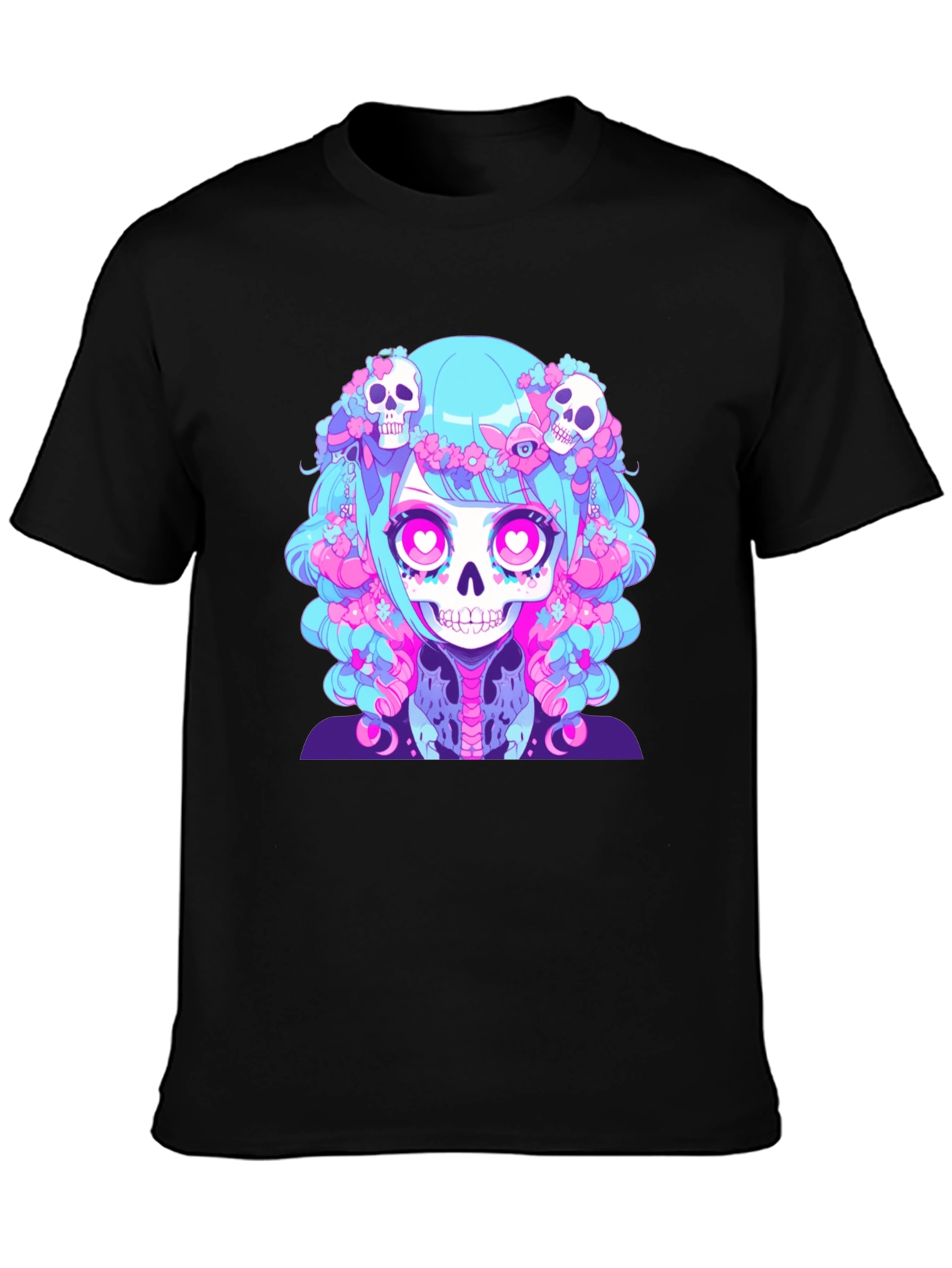 Skull Anime Graphic Tee