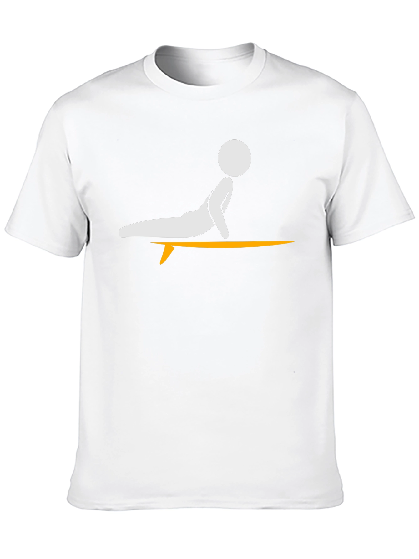 Surfing Yoga Pose Graphic Tee - Black