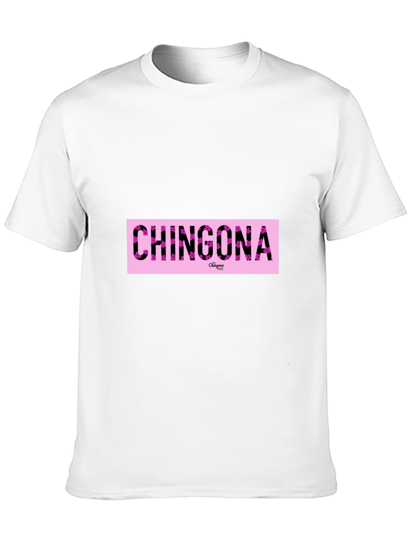 Chingona Graphic Print Crew Neck T-Shirt