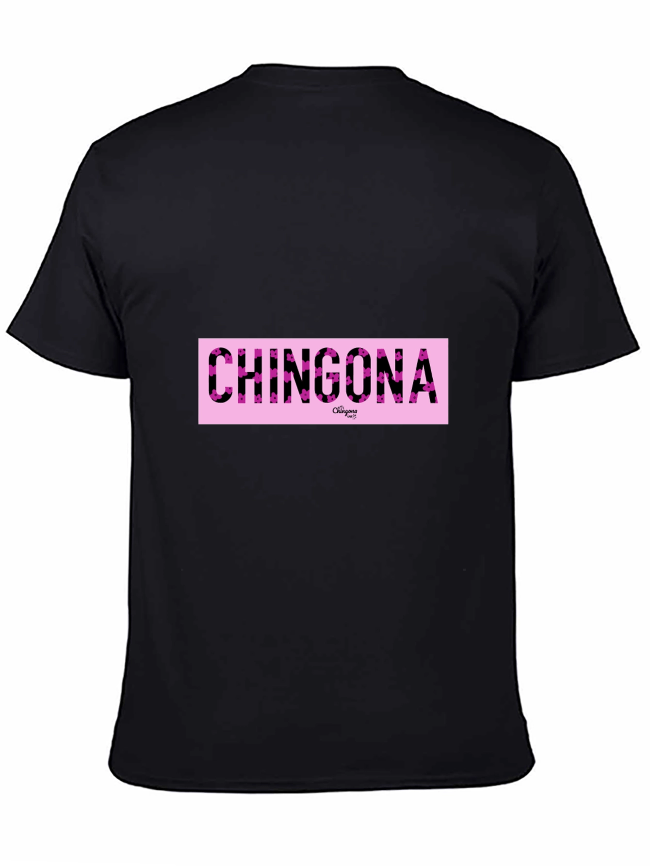 Chingona Graphic Print Crew Neck T-Shirt