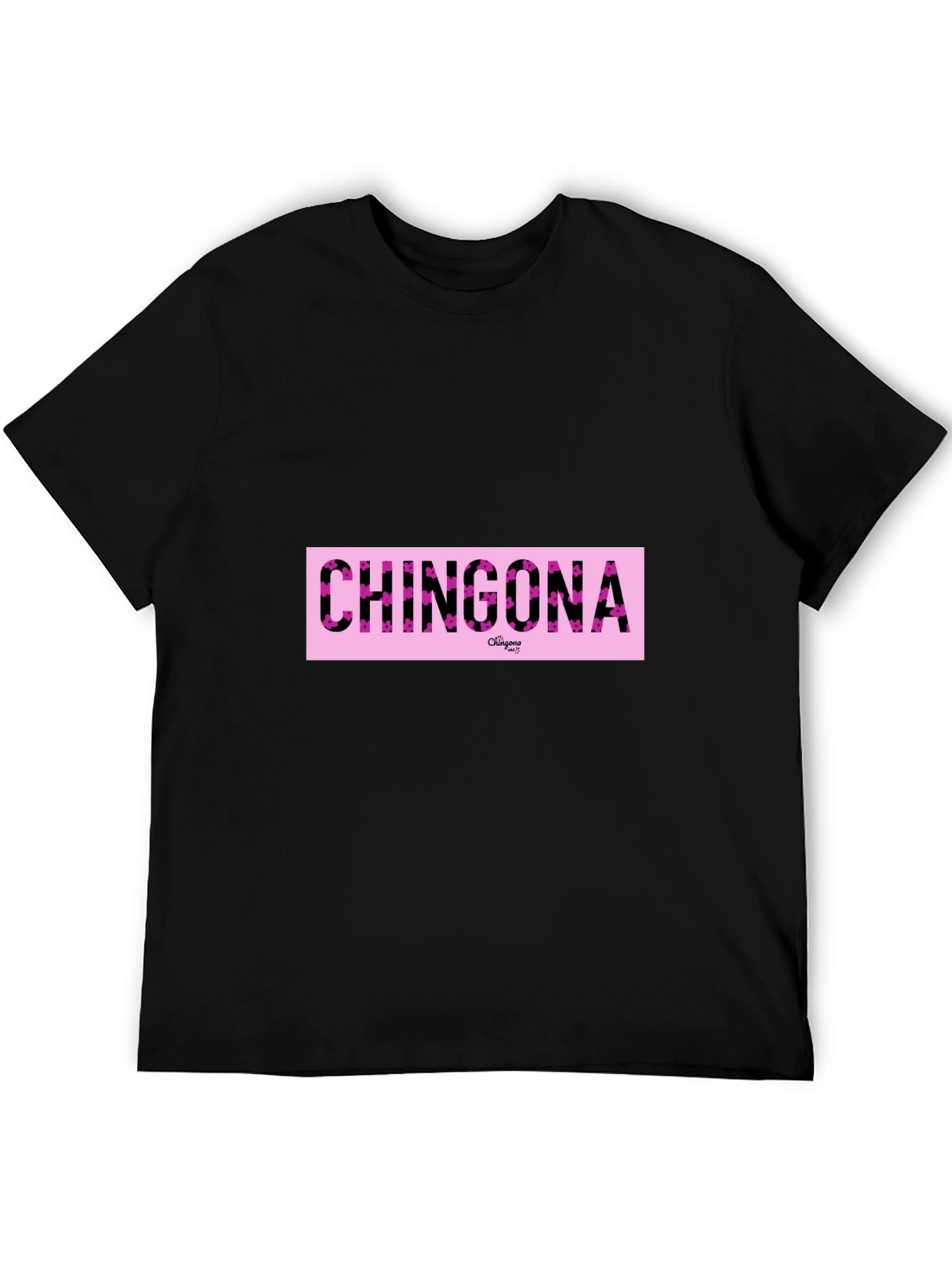 Chingona Graphic Print Crew Neck T-Shirt