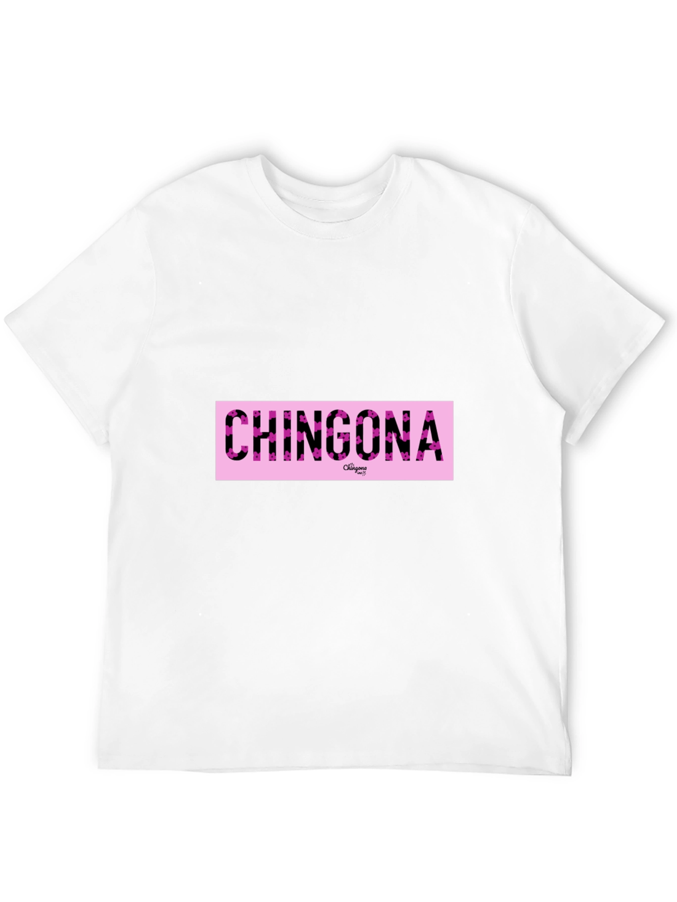 Chingona Graphic Print Crew Neck T-Shirt