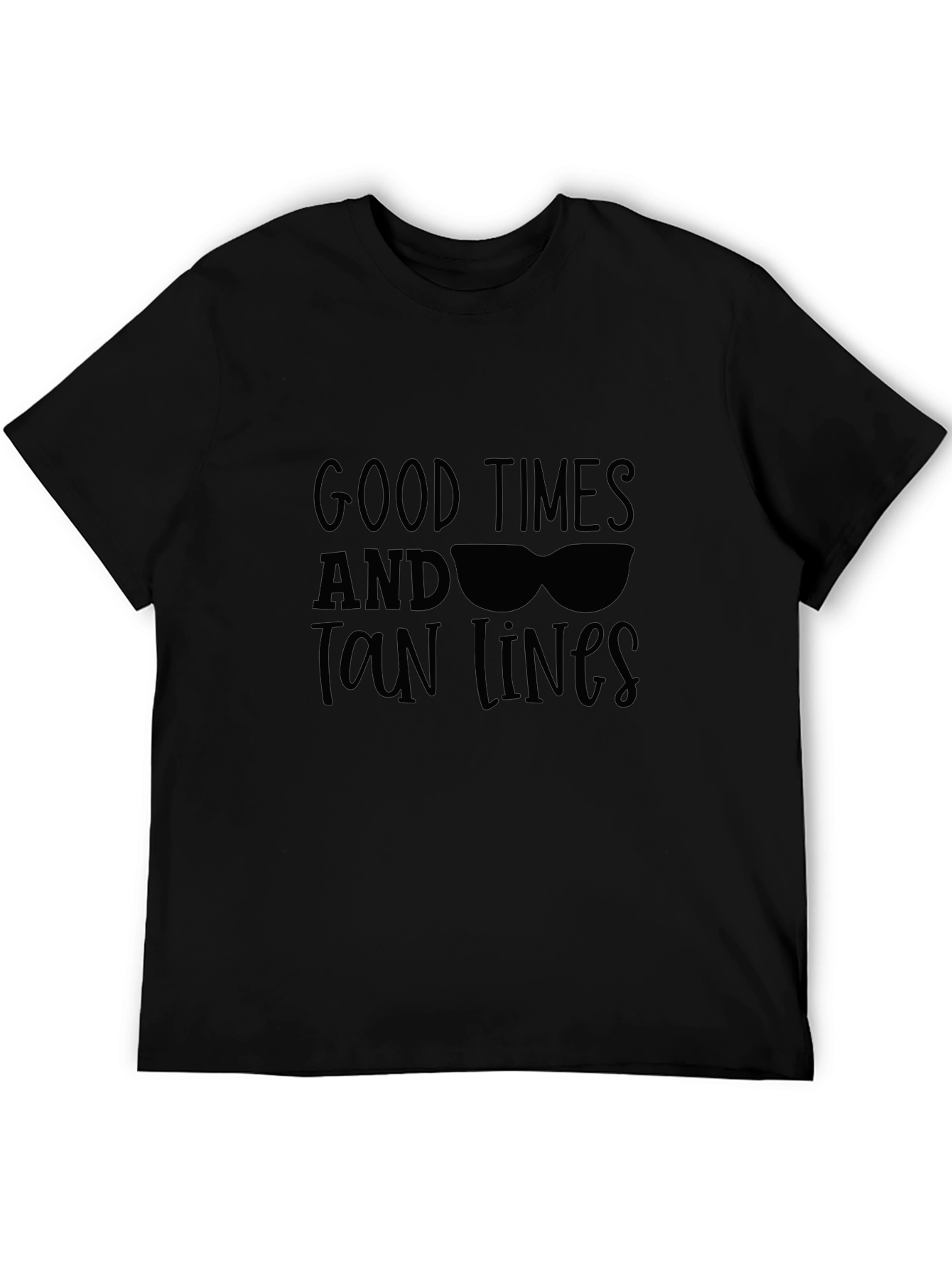 Good Times & Tan Lines Black Graphic Tee