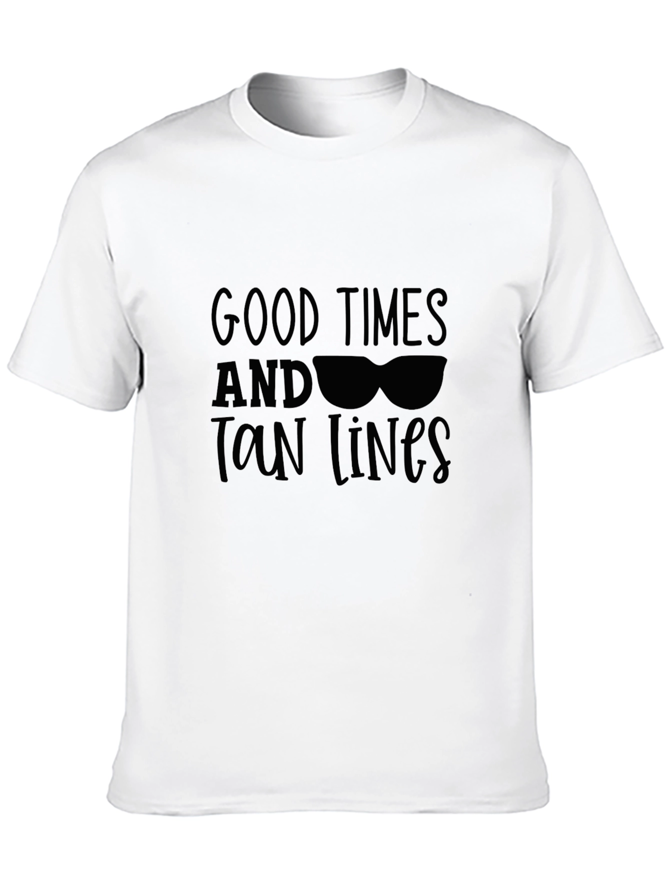 Good Times & Tan Lines Black Graphic Tee