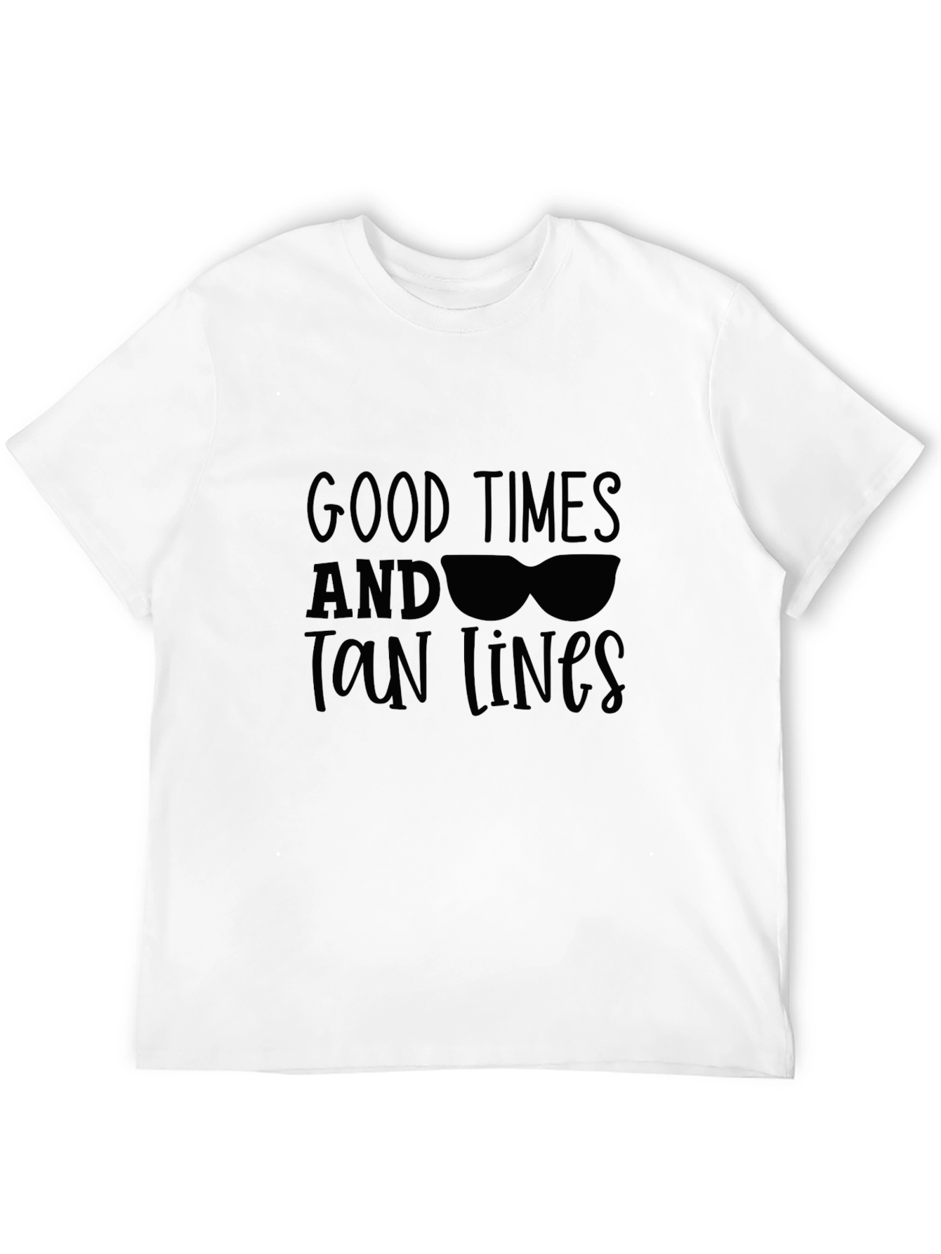 Good Times & Tan Lines Black Graphic Tee