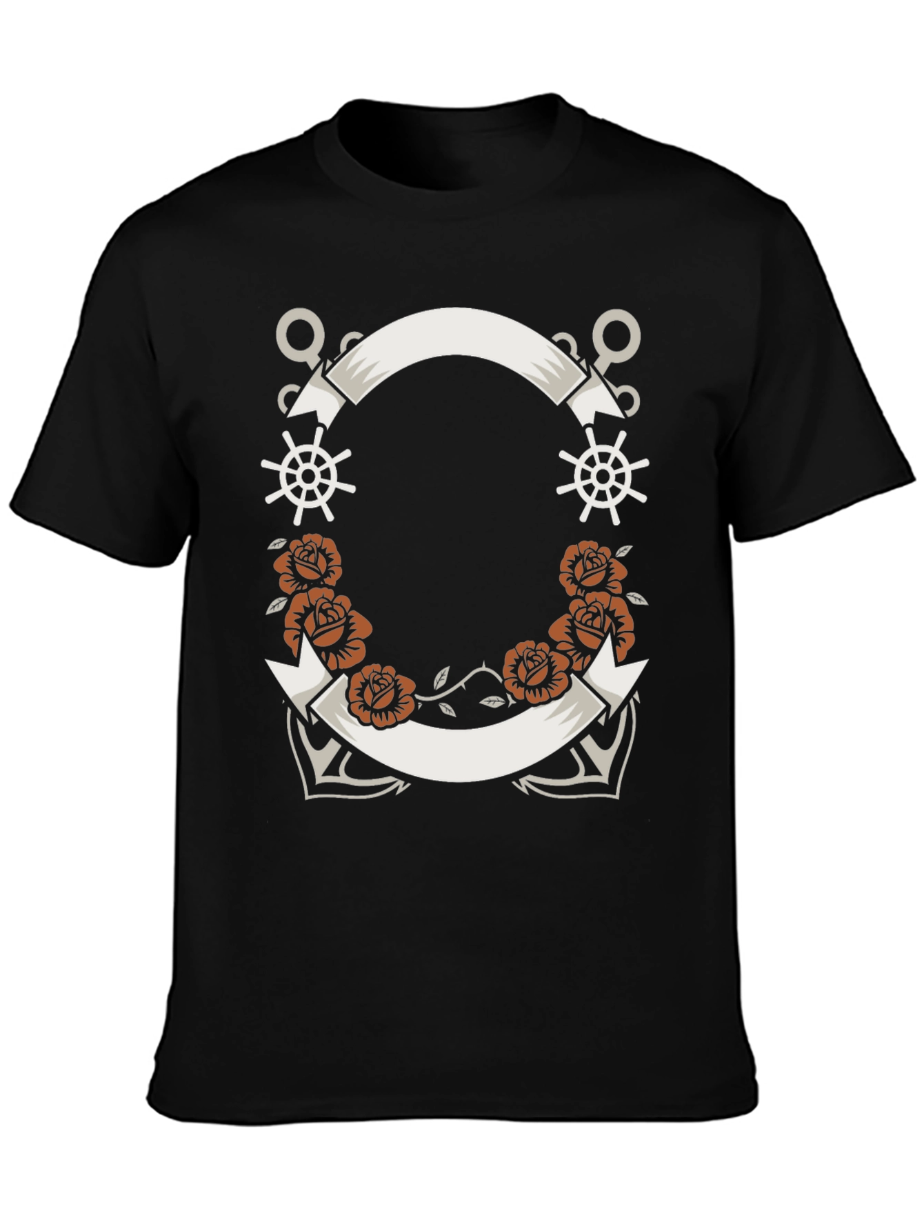 Nautical Tattoo Style Graphic T-Shirt