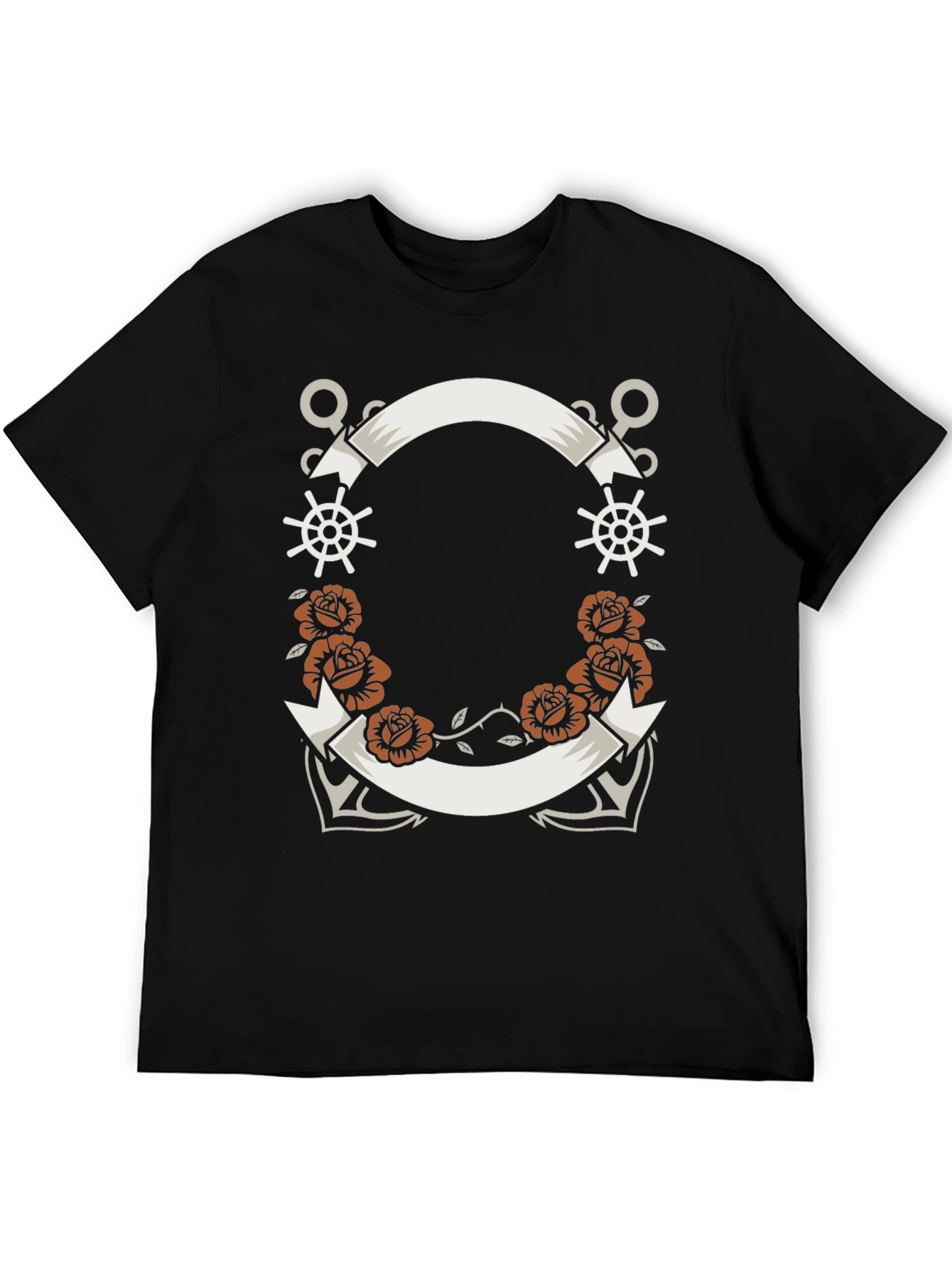 Nautical Tattoo Style Graphic T-Shirt