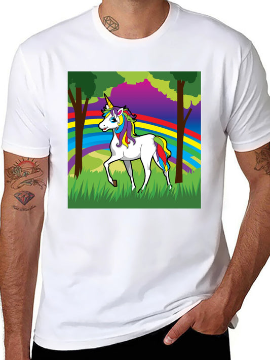 Unicorn Rainbow Graphic Tee - Fun & Colorful