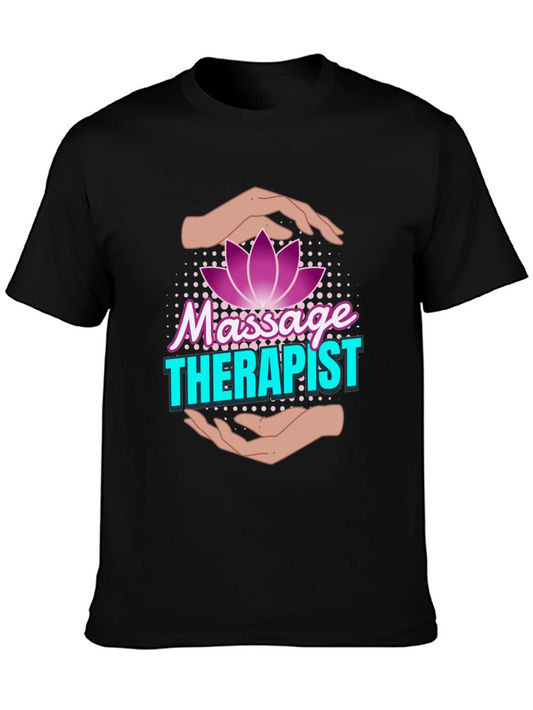Massage Therapist Lotus Flower T-Shirt