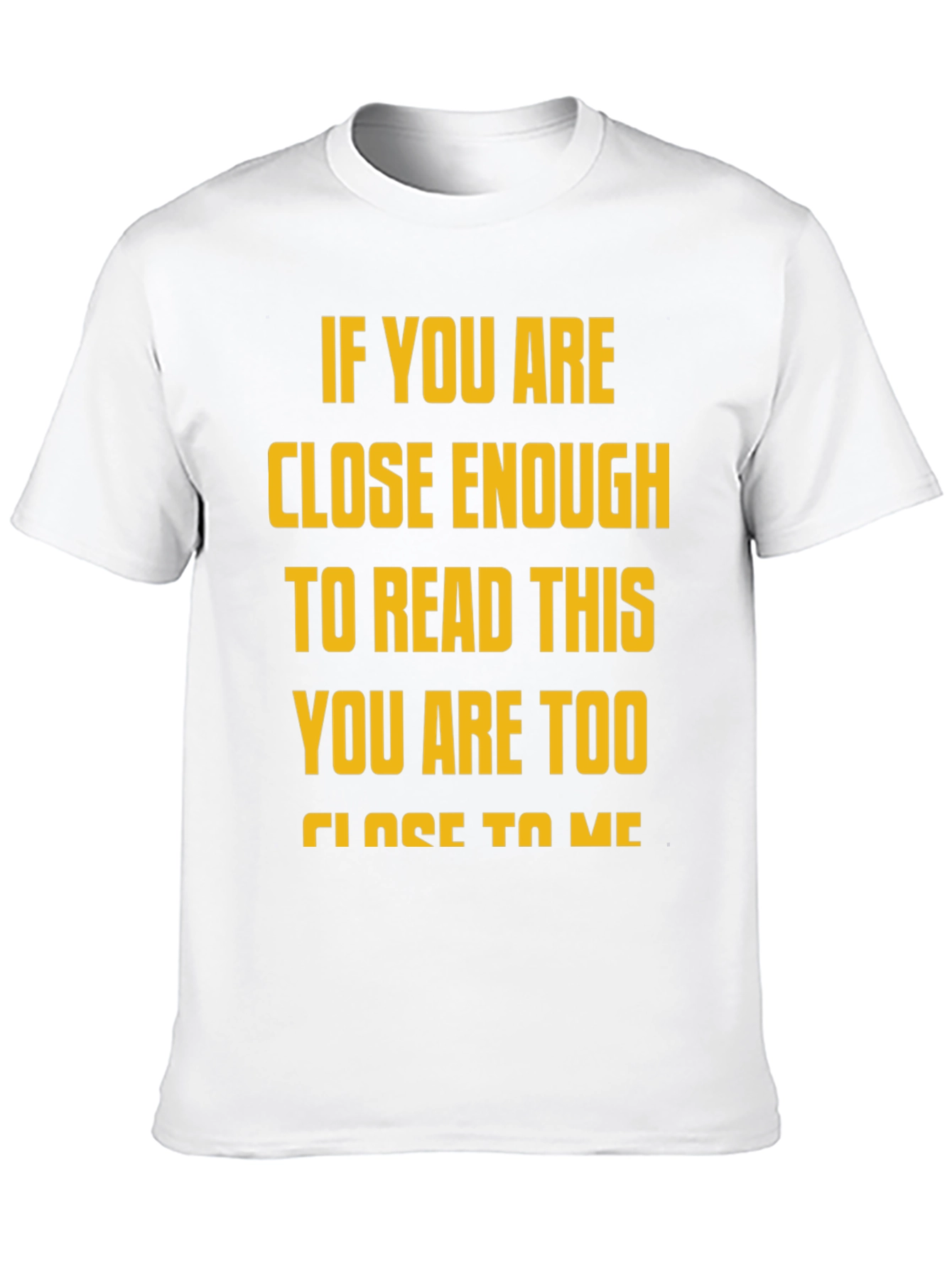 Funny Distance Slogan Graphic Tee