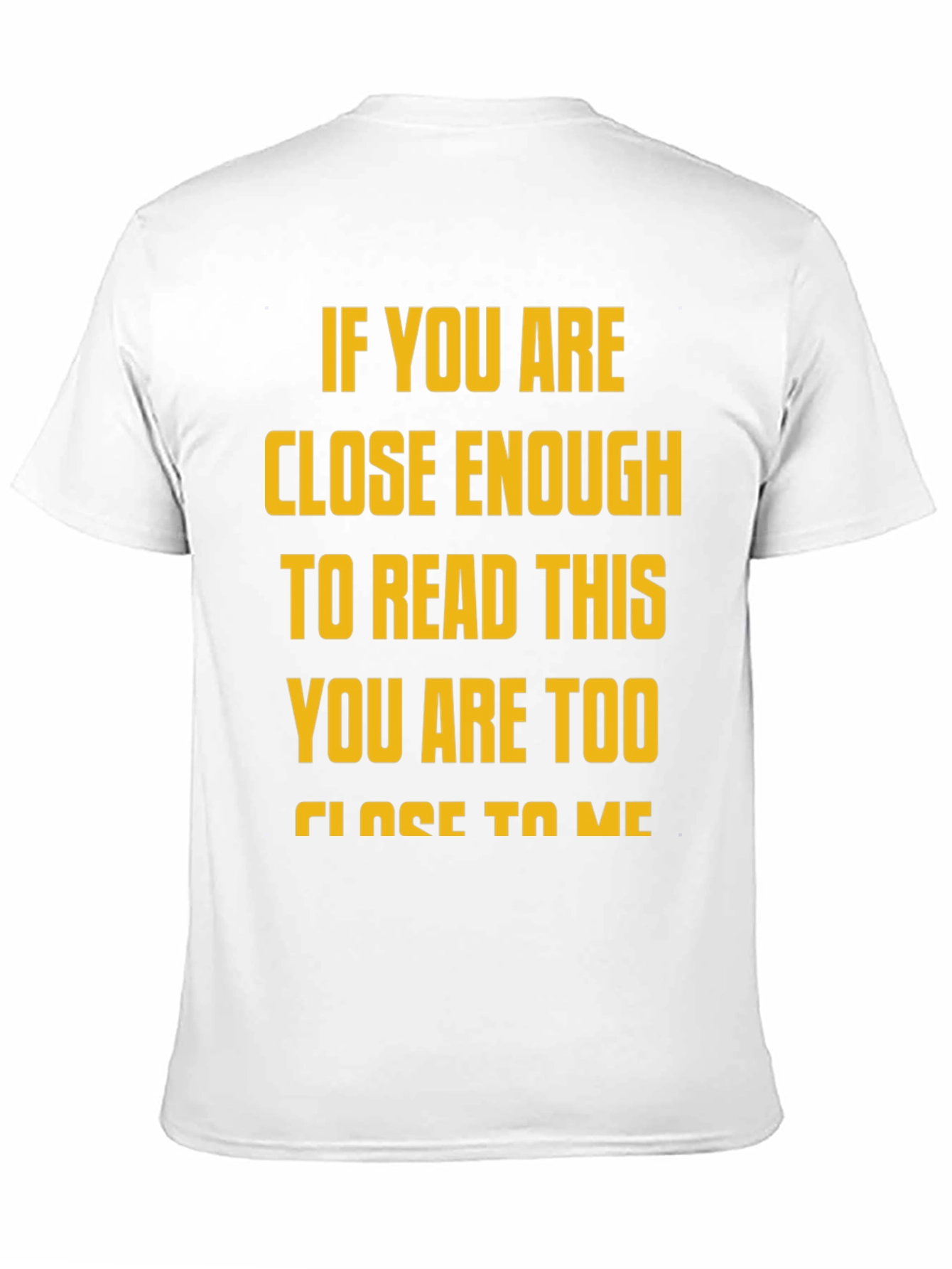 Funny Distance Slogan Graphic Tee
