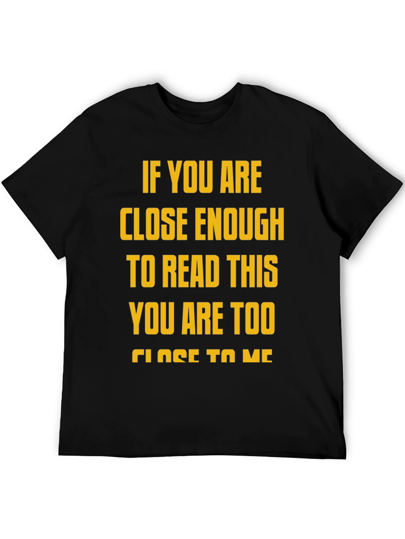 Funny Distance Slogan Graphic Tee