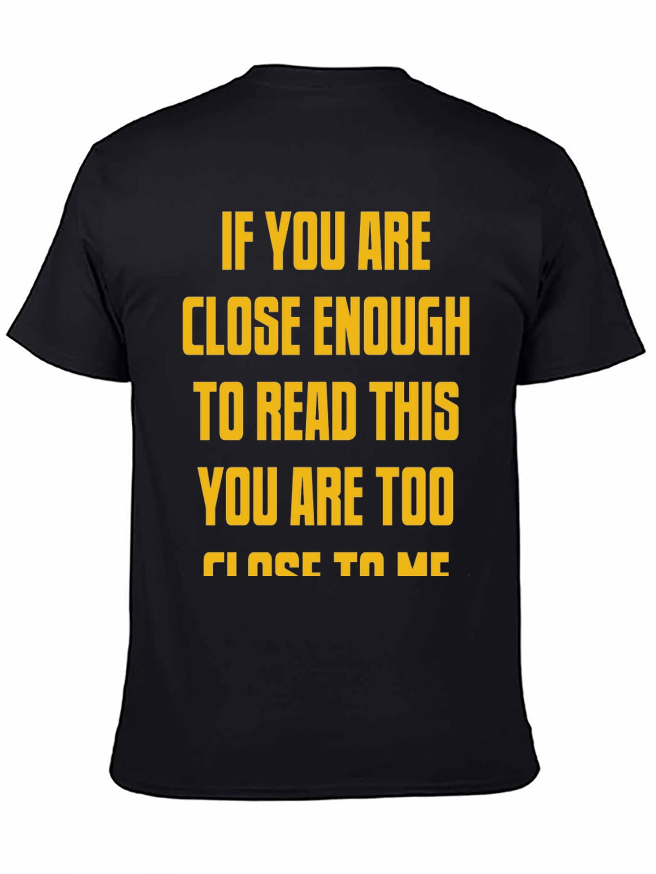 Funny Distance Slogan Graphic Tee