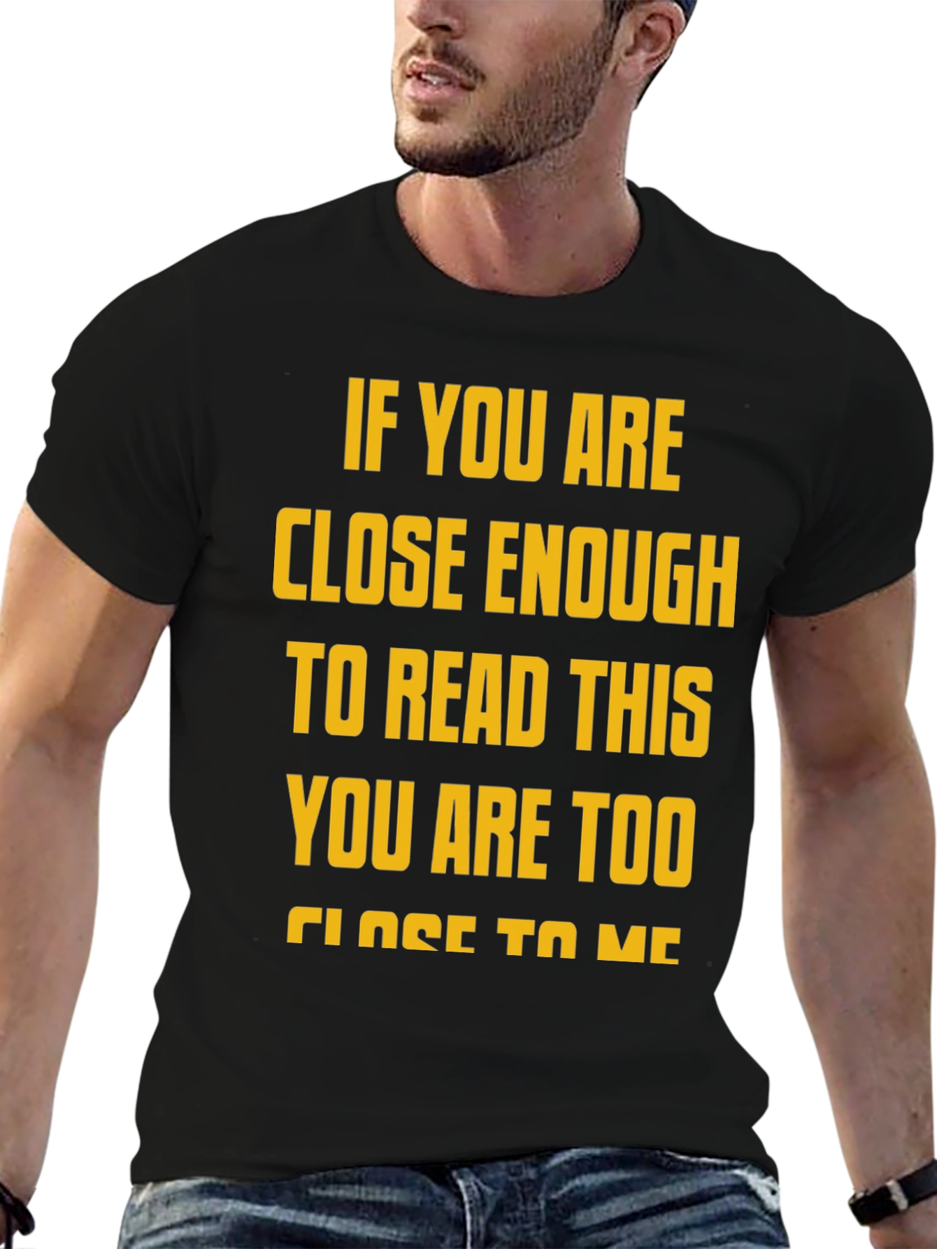 Funny Distance Slogan Graphic Tee