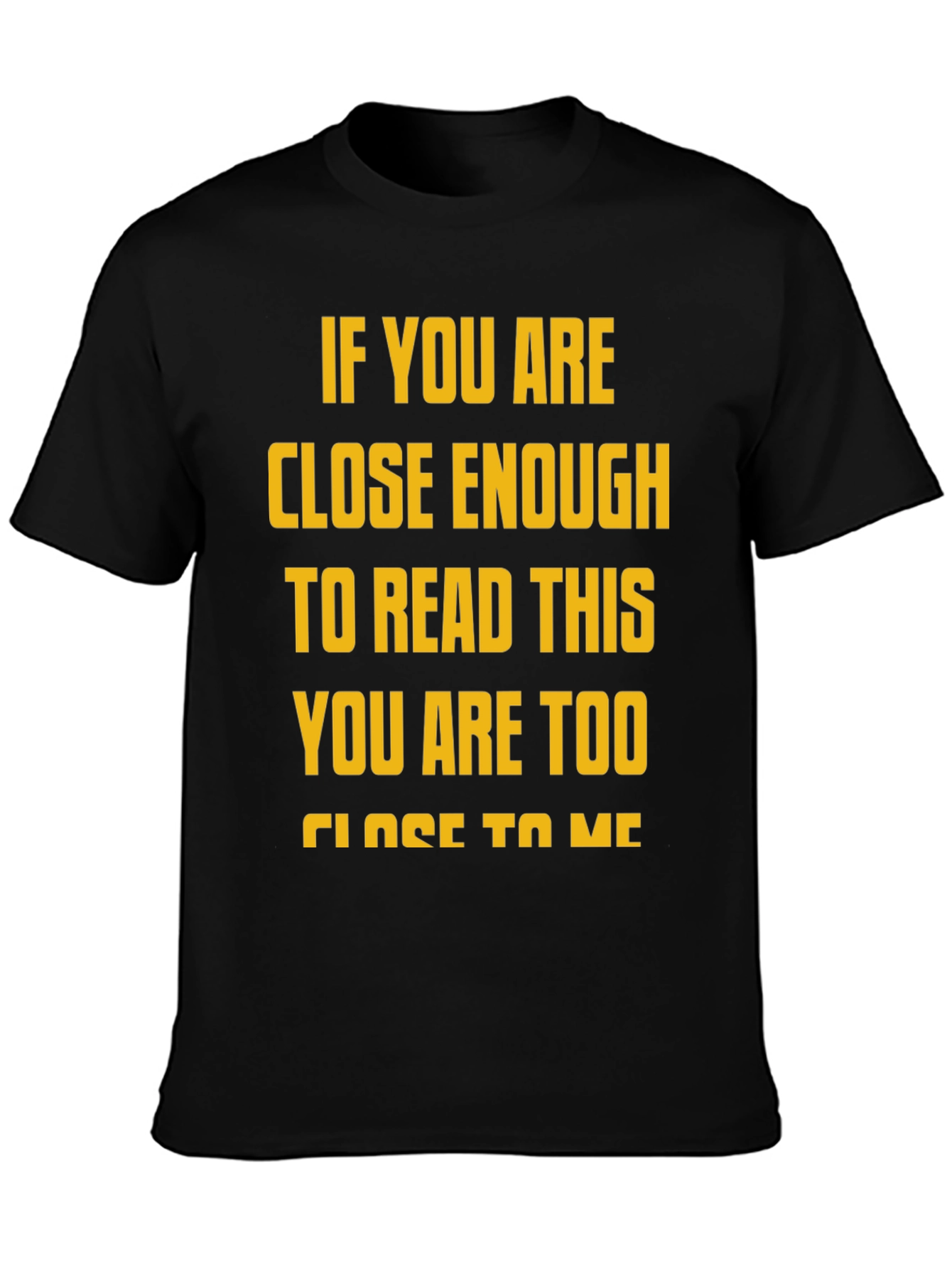 Funny Distance Slogan Graphic Tee