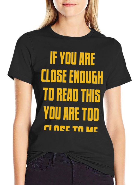 Funny Distance Slogan Graphic Tee