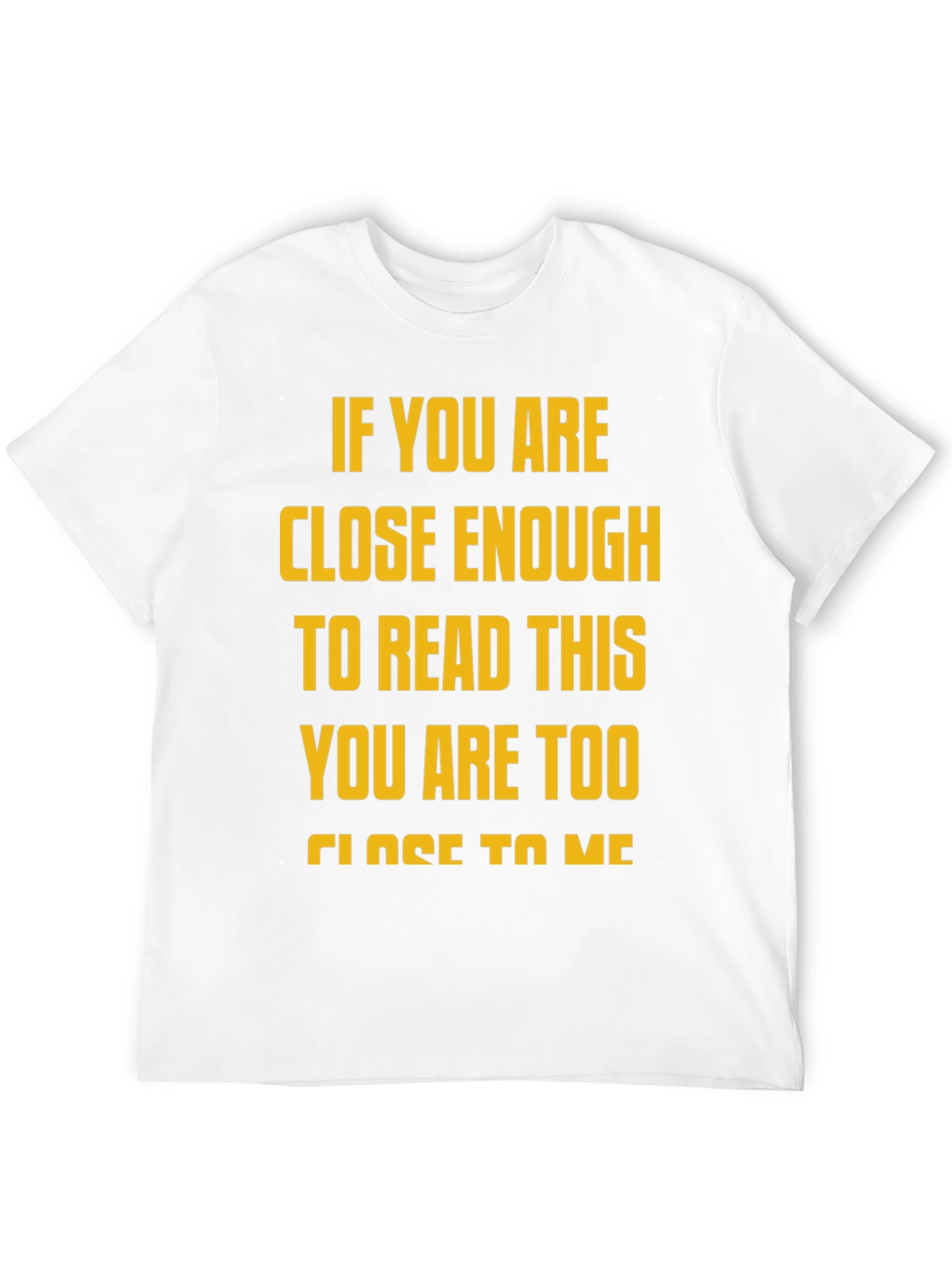 Funny Distance Slogan Graphic Tee
