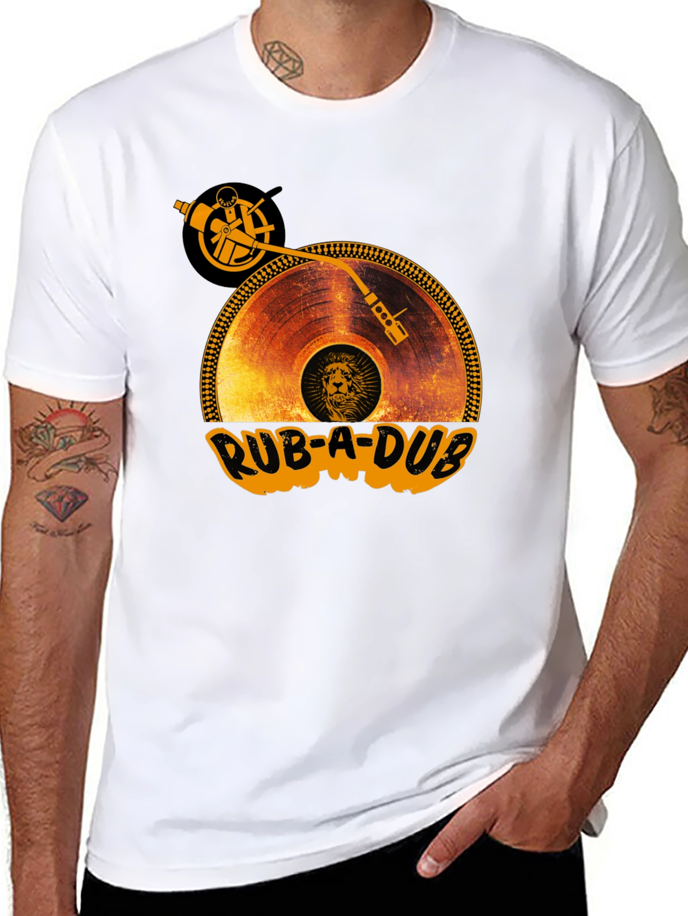 Rub-A-Dub Record Player Graphic T-Shirt