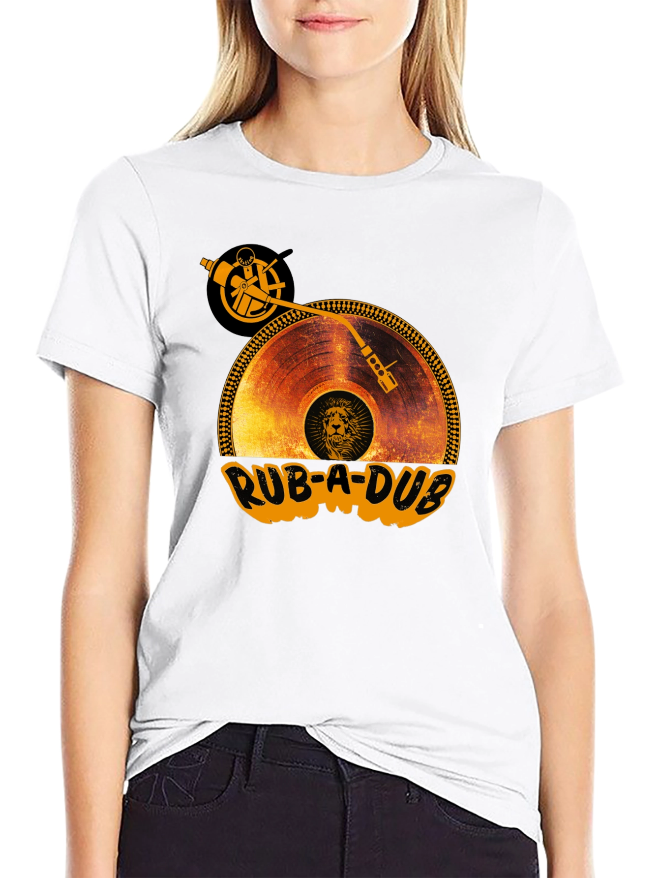 Rub-A-Dub Record Player Graphic T-Shirt