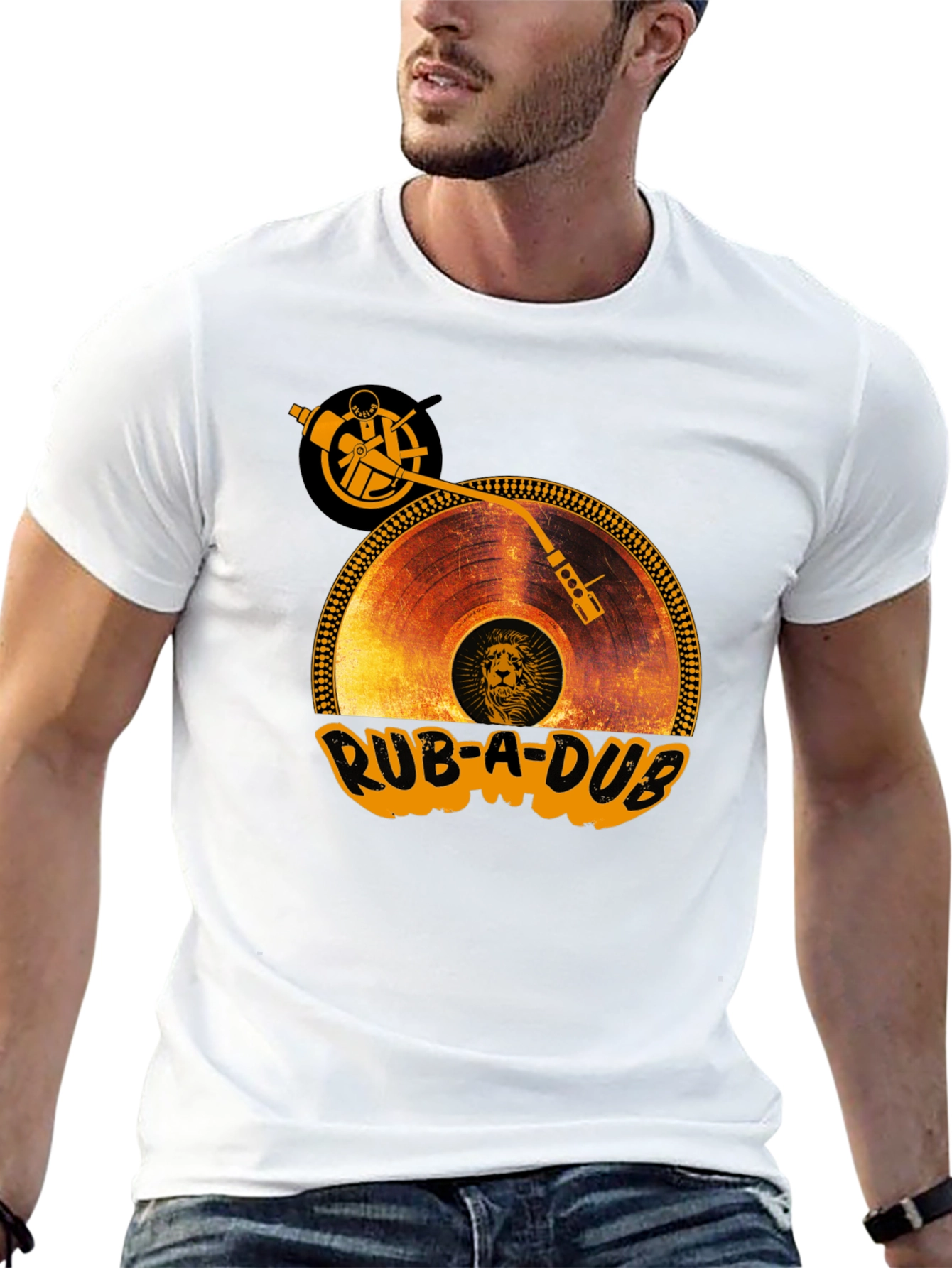 Rub-A-Dub Record Player Graphic T-Shirt