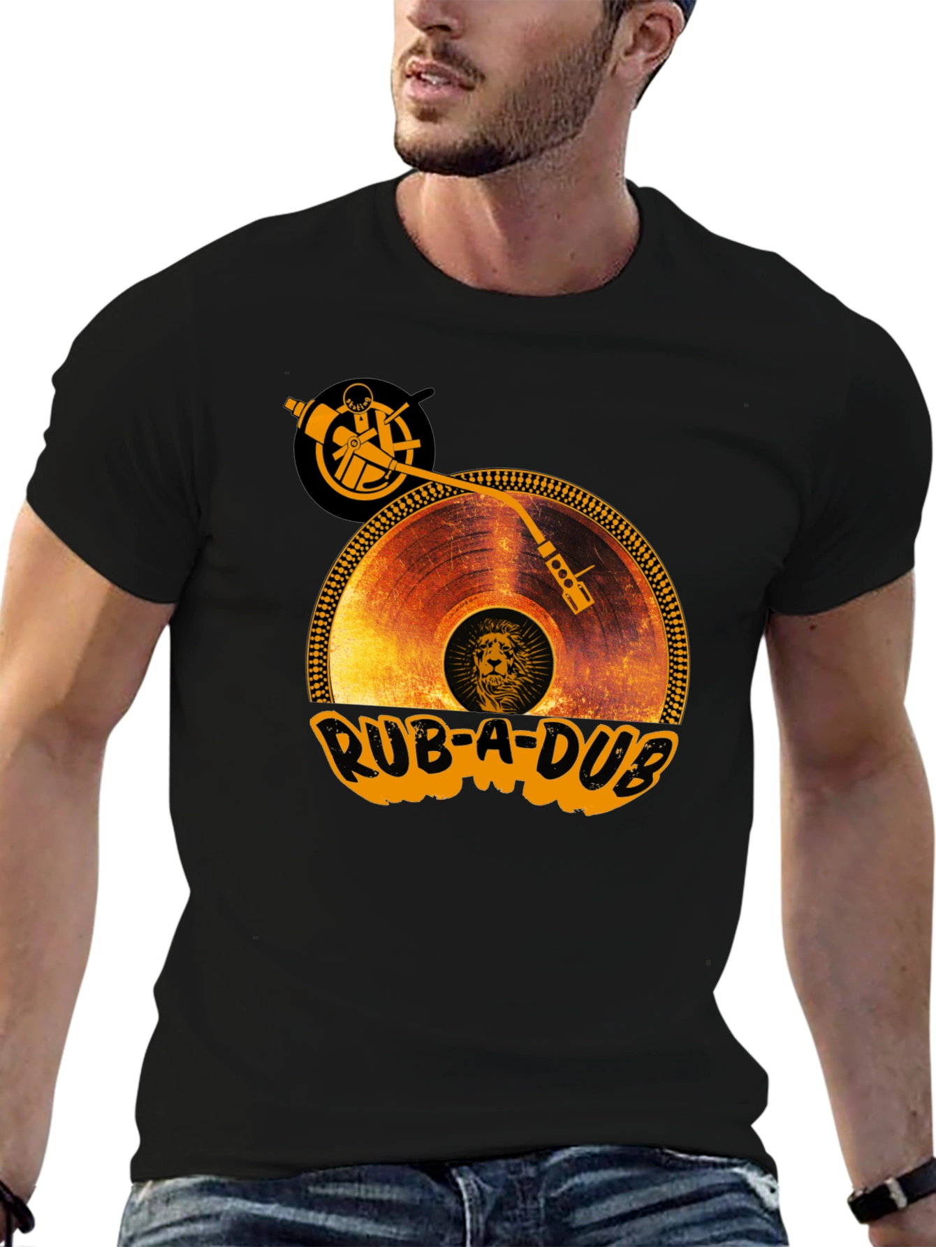 Rub-A-Dub Record Player Graphic T-Shirt