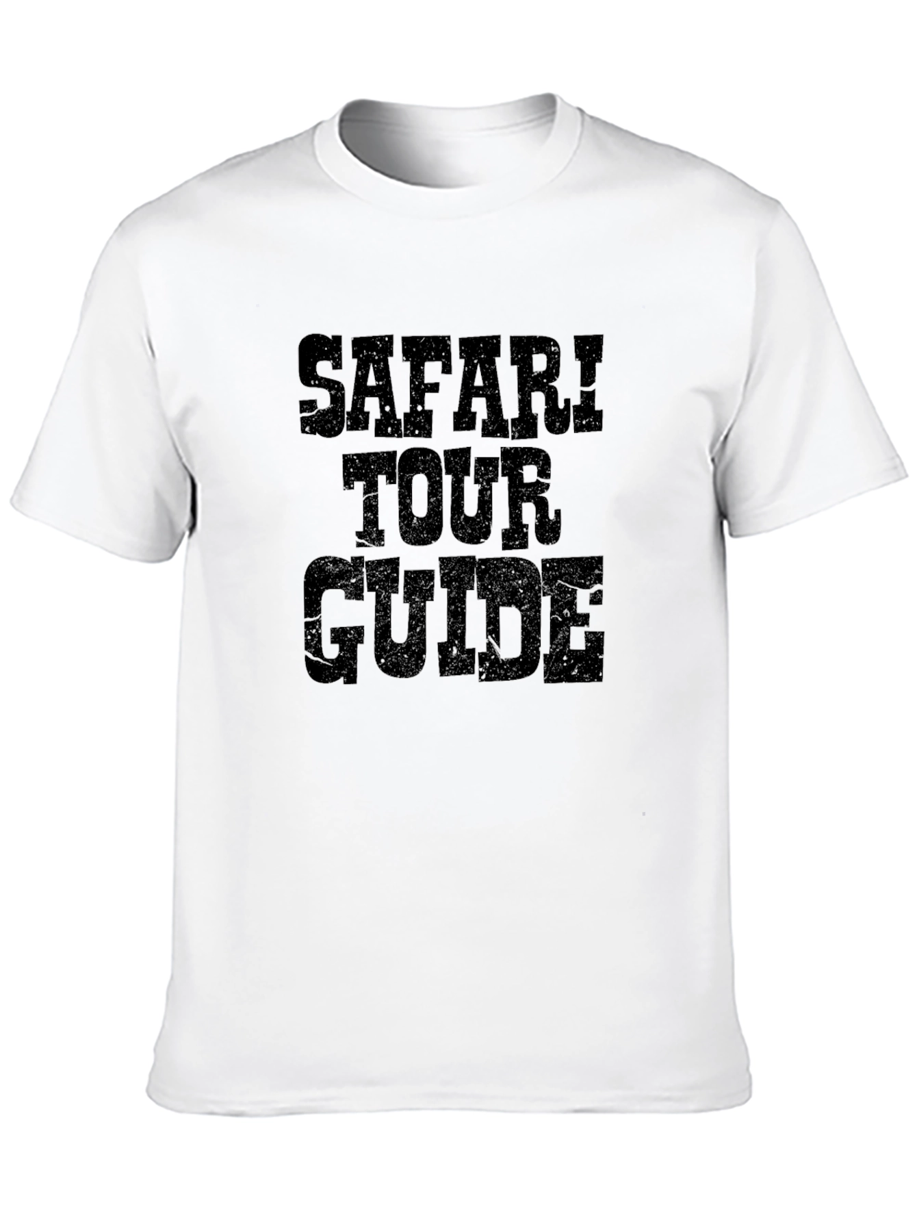 Safari Tour Guide Black Graphic Tee