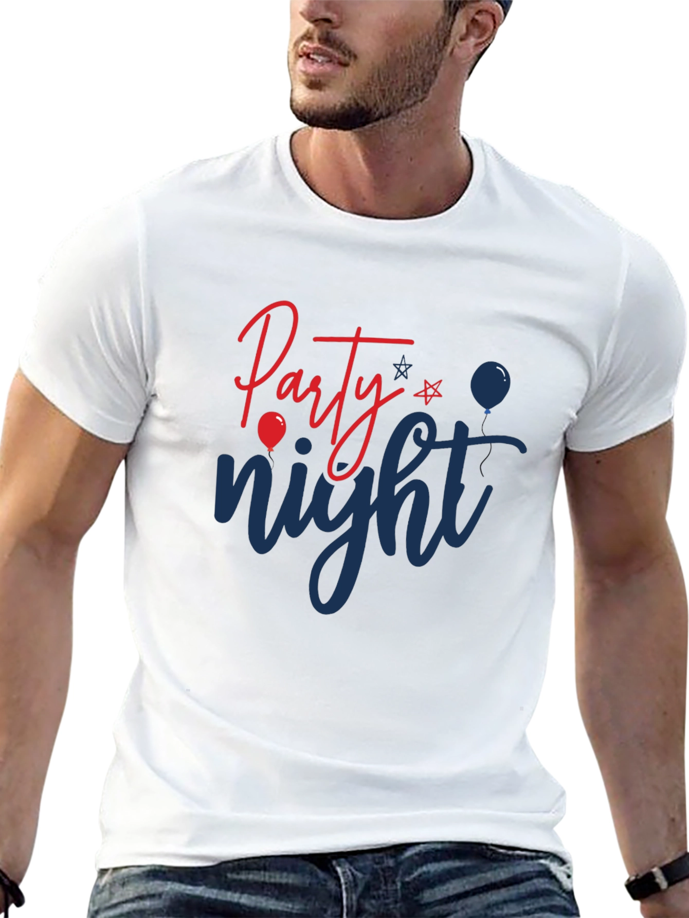 Party Night Graphic Tee - Black
