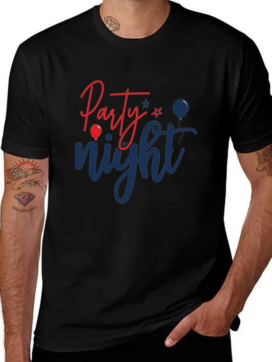 Party Night Graphic Tee - Black