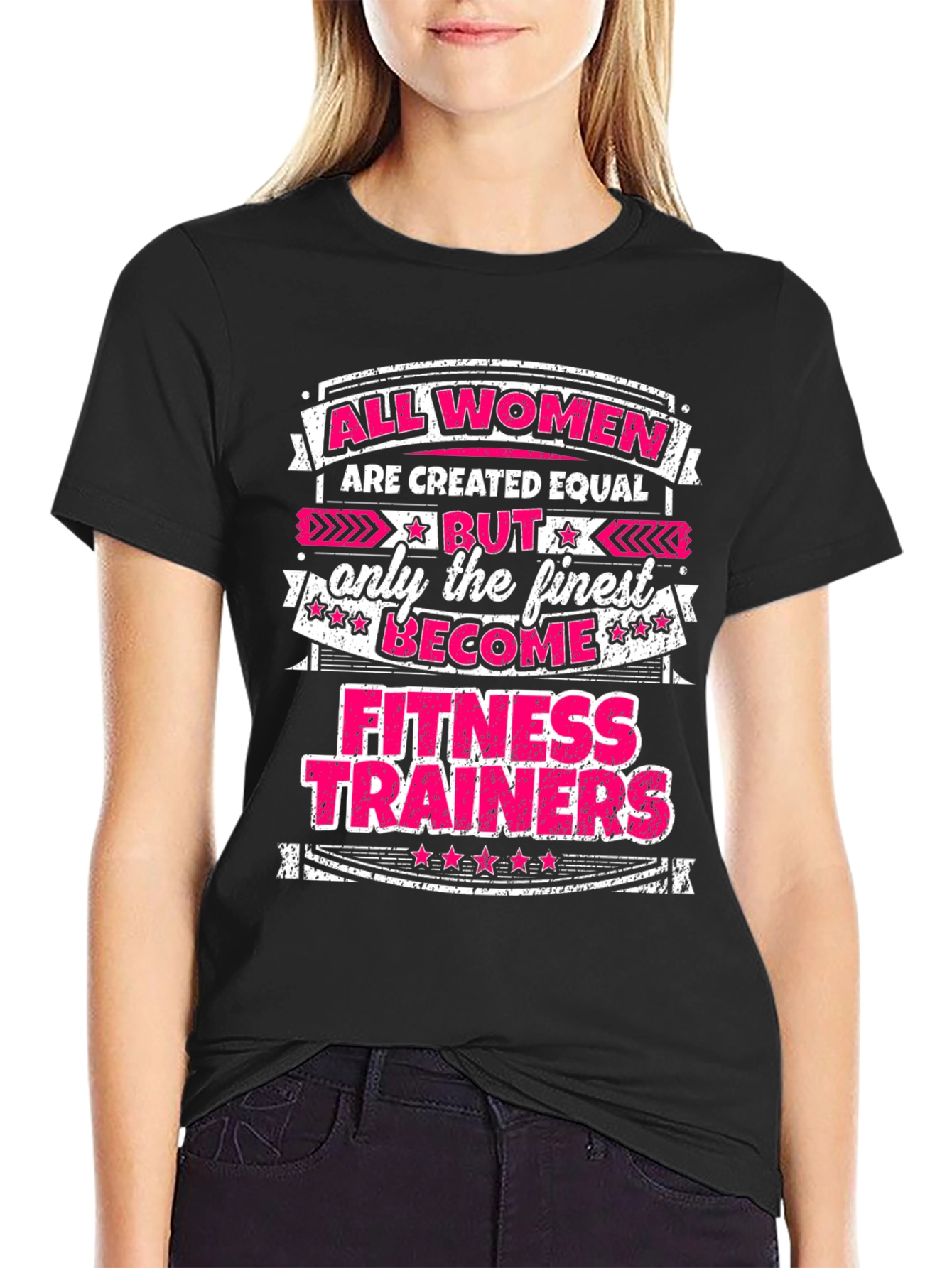 All Women Fitness Trainer Graphic Tee